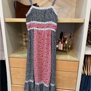 Skies Are Blue Navy and White Floral Dress